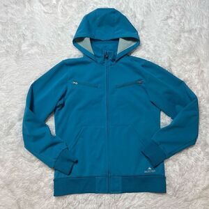 Burton Womens Jacket Size Large Spring Fall Lightweight Blue Full Zip Hooded